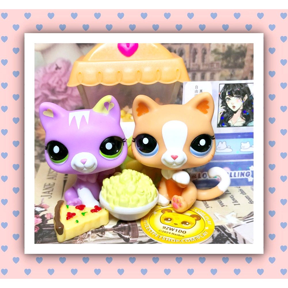 Authentic Littlest Pet Shop LPS G3 #2095 G7 #74 Tokyo Cat Kitten Special Edition